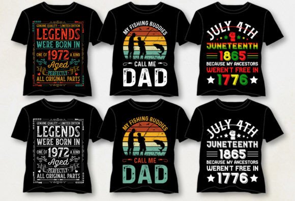T-Shirt Design Bundle-Retro Vintage