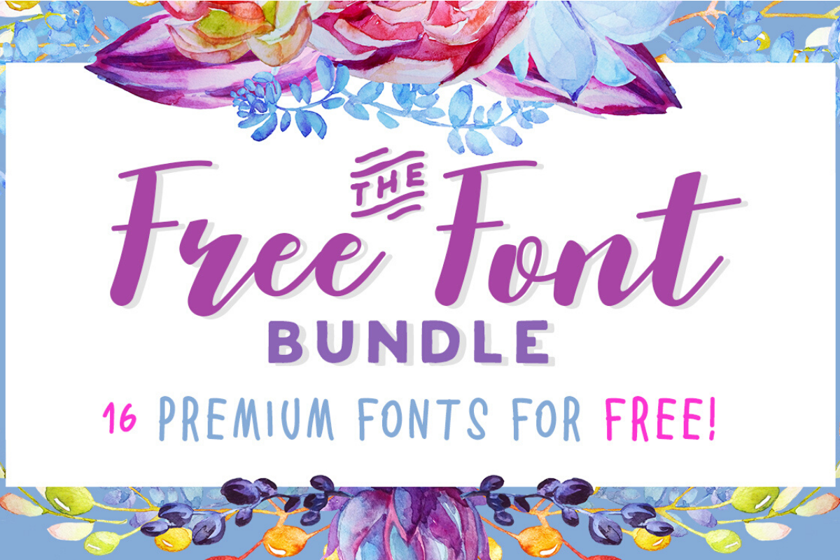 The Free Font Bundle Bundle