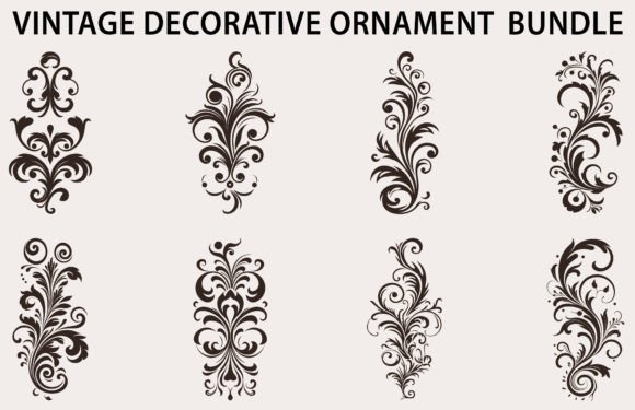 Vintage Design Element Vector Bundle Graphic by Designs River