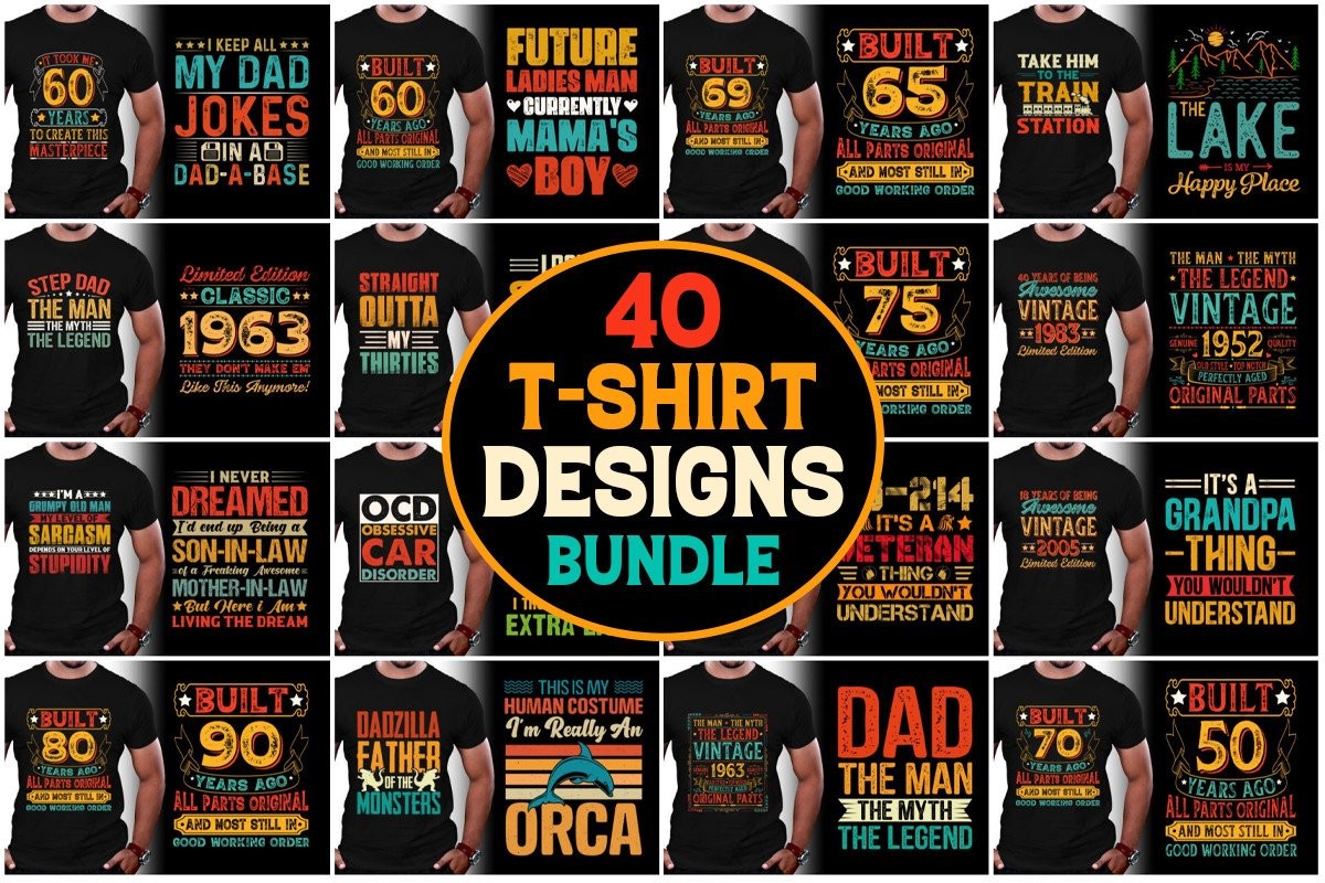 Vintage T-Shirt Design Bundle